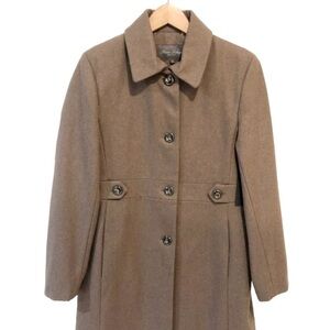 Marvin Richards Light Brown Wool Coat Size S.